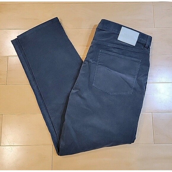 Vuori Men’s Optimist 5 Pocket Corduroy Straight Leg Pants Gray Size 36"x 29 V478 - Picture 1 of 7